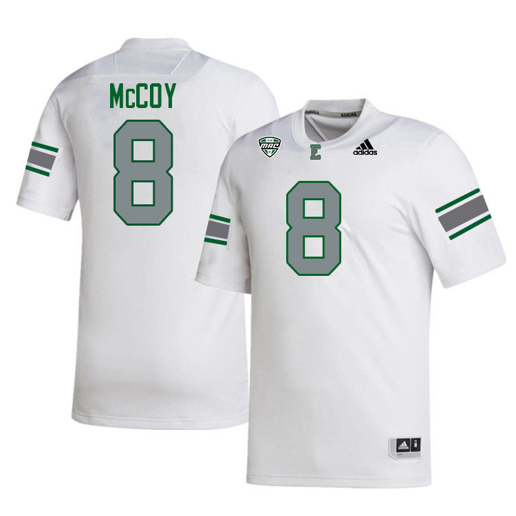 Eastern Michigan Eagles #8 Cam'Ron McCoy College Football Jerseys Stitched Sale-White